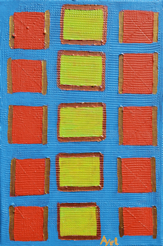 5 carrés vert