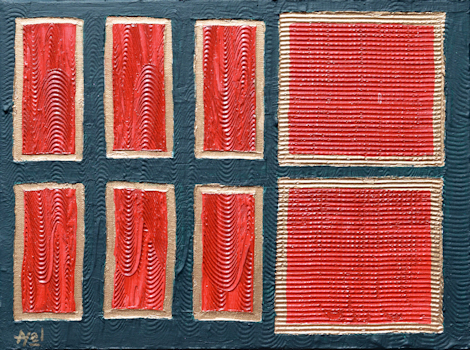 8 rectangles rouge